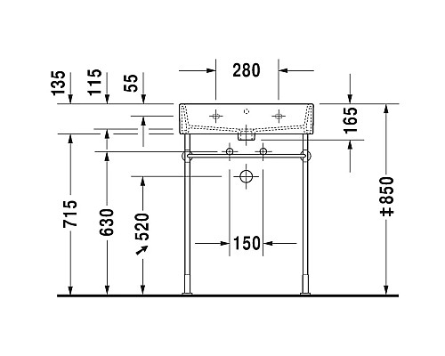 Купить Раковина 60х47 см Duravit Vero Air 2350600000 в магазине сантехники Santeh-Crystal.ru