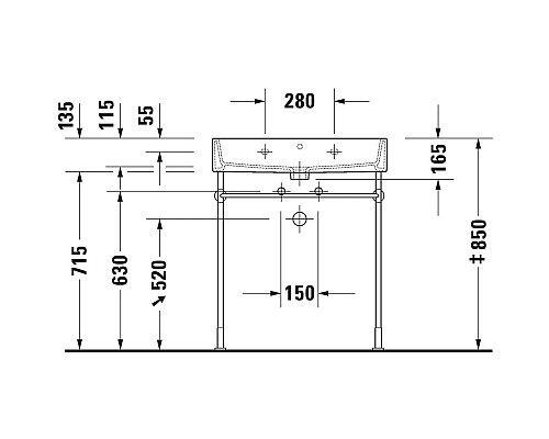 Заказать Раковина 70х47 см Duravit Vero Air 2350700000 в магазине сантехники Santeh-Crystal.ru