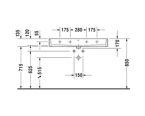 Купить Раковина 100х47 см Duravit Vero Air 2350100000 в магазине сантехники Santeh-Crystal.ru