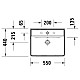 Купить Раковина 55х44 см Duravit D-Neo 2366550000 в магазине сантехники Santeh-Crystal.ru