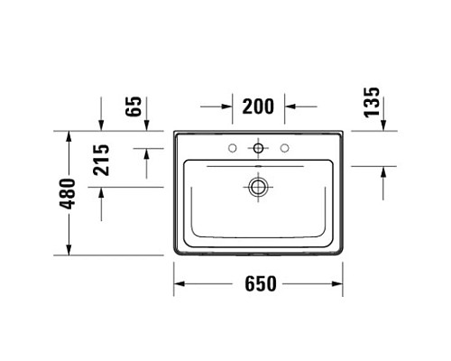 Купить Раковина 65х48 см Duravit D-Neo 2367650000 в магазине сантехники Santeh-Crystal.ru