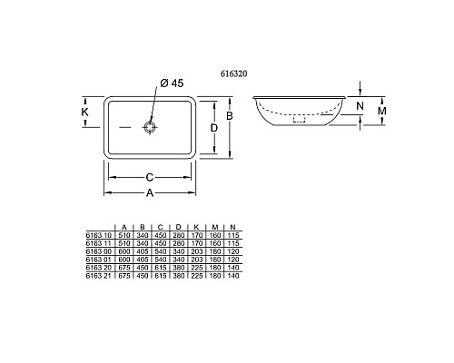 Приобрести Раковина 67,5x45 см Villeroy & Boch Loop & Friends 61632001 в магазине сантехники Santeh-Crystal.ru