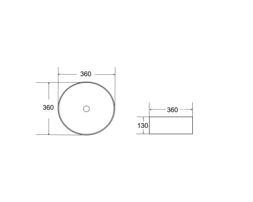 Заказать Раковина 36х36 см Bronze De Luxe 1054 в магазине сантехники Santeh-Crystal.ru