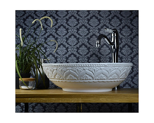 Купить Раковина 46х46 см Bronze De Luxe 2426 в магазине сантехники Santeh-Crystal.ru