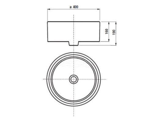 Заказать Раковина 40х40 см Акватон Mila 732700C000 в магазине сантехники Santeh-Crystal.ru