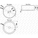 Заказать Раковина 41х41 см Jorno MLN-7078AB в магазине сантехники Santeh-Crystal.ru