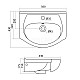 Купить Раковина 56х43 см Акватон Линда 1WH110156 в магазине сантехники Santeh-Crystal.ru