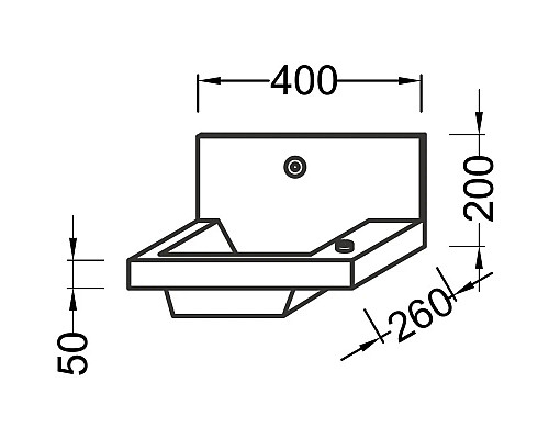 Приобрести Раковина с отверстиями для смесителя Jacob Delafon Pop Laminar EB406-00 в магазине сантехники Santeh-Crystal.ru