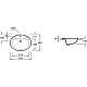 Приобрести Раковина встраиваемая 63 см Jacob Delafon Ovale E1273-00 в магазине сантехники Santeh-Crystal.ru