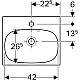 Купить Раковина 45х38,2 см Geberit Acanto 500.636.01.2 в магазине сантехники Santeh-Crystal.ru