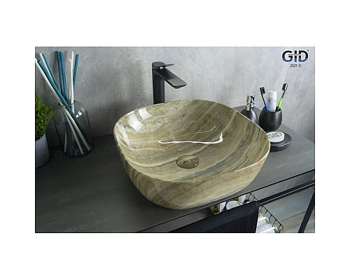 Заказать Раковина 42,5х42,5 см GID Stone Edition Mnc543 в магазине сантехники Santeh-Crystal.ru