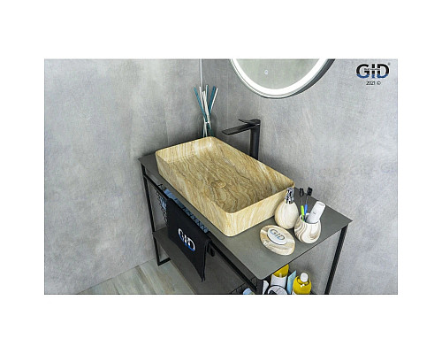 Купить Раковина 60х34 см GID Stone Edition Mnc595 в магазине сантехники Santeh-Crystal.ru