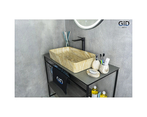 Купить Раковина 60х34 см GID Stone Edition Mnc595 в магазине сантехники Santeh-Crystal.ru