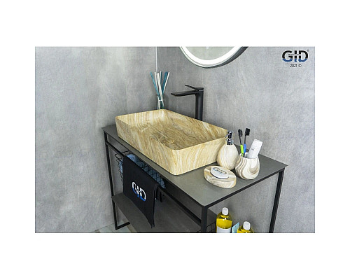 Купить Раковина 60х34 см GID Stone Edition Mnc595 в магазине сантехники Santeh-Crystal.ru