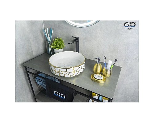 Купить Раковина 36х36 см GID LuxeLine D1357h018 в магазине сантехники Santeh-Crystal.ru