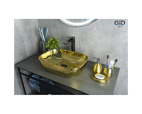 Santeh-Crystal.ru: Раковина 45,5х32 см GID Color Edition Nc424 Купить Раковина 45,5х32 см GID Color Edition Nc424 в магазине сантехники Santeh-Crystal.ru