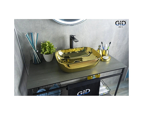 Santeh-Crystal.ru: Раковина 45,5х32 см GID Color Edition Nc424 Купить Раковина 45,5х32 см GID Color Edition Nc424 в магазине сантехники Santeh-Crystal.ru