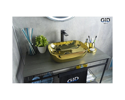 Santeh-Crystal.ru: Раковина 45,5х32 см GID Color Edition Nc424 Купить Раковина 45,5х32 см GID Color Edition Nc424 в магазине сантехники Santeh-Crystal.ru