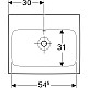 Приобрести Раковина 60х48,5 см Geberit iCon 124063000 в магазине сантехники Santeh-Crystal.ru