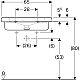 Заказать Раковина 65х55 см Geberit Renova Comfort Square 128666000 в магазине сантехники Santeh-Crystal.ru