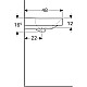 Купить Раковина 90х48 см Geberit Smyle Square 500.250.01.1 в магазине сантехники Santeh-Crystal.ru