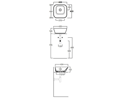 Santeh-Crystal.ru: Раковина 42x42 см Simas Wave WA03 bi*0 Заказать Раковина 42x42 см Simas Wave WA03 bi*0 в магазине сантехники Santeh-Crystal.ru