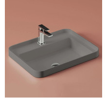 Раковина 60,5x45,5 см Artceram Fuori Scala TFL034 15 00 grigio oliva x1