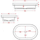 Заказать Раковина 58,3x36,3 см Artceram Fuori Scala TFL033 37 00 в магазине сантехники Santeh-Crystal.ru