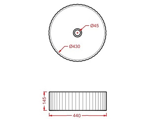 Заказать Раковина чаша 44х44 см Artceram Millerighe OSL010 05 00 в магазине сантехники Santeh-Crystal.ru