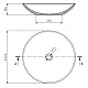 Купить Раковина 46x46 см Migliore Arena 31565 в магазине сантехники Santeh-Crystal.ru