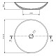 Купить Раковина 46x46 см Migliore Arena 31395 в магазине сантехники Santeh-Crystal.ru