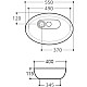 Заказать Раковина 55х40 см Art&Max AM3570-C в магазине сантехники Santeh-Crystal.ru