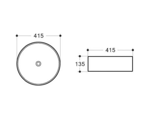 Купить Раковина 41,5х41,5 см Art&Max AM140-T в магазине сантехники Santeh-Crystal.ru