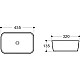 Заказать Раковина 45,5х32 см Art&Max AM280-T в магазине сантехники Santeh-Crystal.ru
