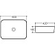 Купить Раковина 60х42 см Art&Max AM310-T в магазине сантехники Santeh-Crystal.ru