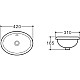 Заказать Раковина 42х31 см Art&Max AM6260 в магазине сантехники Santeh-Crystal.ru