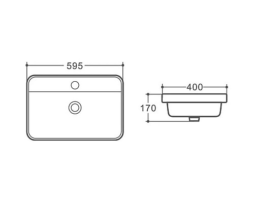 Купить Раковина 59,5х40 см Art&Max AM6400 в магазине сантехники Santeh-Crystal.ru