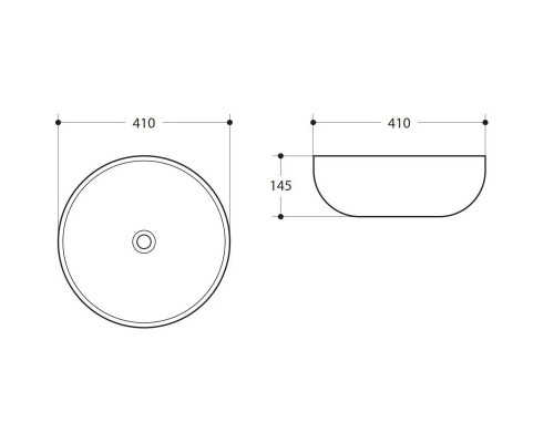 Заказать Раковина 41х41 см Art&Max AM-109-MB в магазине сантехники Santeh-Crystal.ru