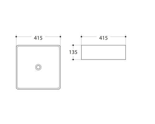 Приобрести Раковина 41,5х41,5 см Art&Max AM-7050-D в магазине сантехники Santeh-Crystal.ru