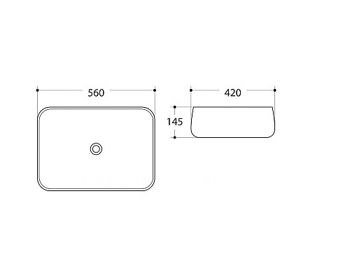 Купить Раковина 56х42 см Art&Max AM-78102 в магазине сантехники Santeh-Crystal.ru