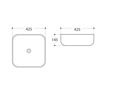Приобрести Раковина 42,5х42,5 см Art&Max AM-78106 в магазине сантехники Santeh-Crystal.ru