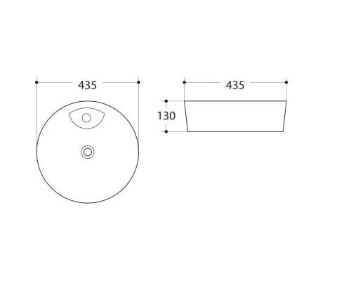 Заказать Раковина 43,5х43,5 см Art&Max AM-78111 в магазине сантехники Santeh-Crystal.ru