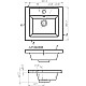 Приобрести Раковина 40х35 см Art&Max Family AM-LAV-400-MR-A в магазине сантехники Santeh-Crystal.ru