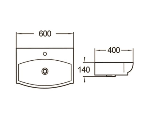 Заказать Раковина 60х40 см SantiLine SL-2025 в магазине сантехники Santeh-Crystal.ru