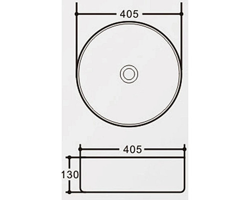 Раковина 40,5x40,5 см Vincea VBS-316MB
