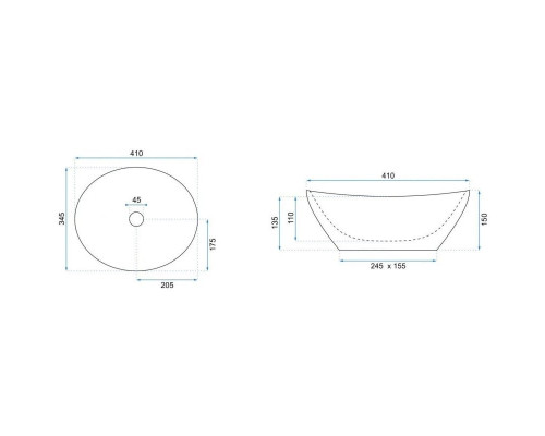 Приобрести Раковина 41х34,5 см Rea Sofia REA-U9908 в магазине сантехники Santeh-Crystal.ru