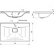 Приобрести Раковина 75х45 см Vincea VCB-3M750W в магазине сантехники Santeh-Crystal.ru