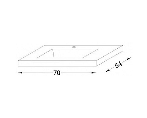 Приобрести Раковина 70х54 см Jacob Delafon Sobro 4560RU-00 в магазине сантехники Santeh-Crystal.ru