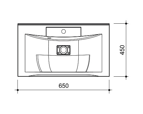 Заказать Раковина 65х45 см Caprigo Прима ПРМ 650 в магазине сантехники Santeh-Crystal.ru