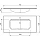 Купить Раковина 91,6х45,6 см Caprigo Accord OW15-2218-R811 в магазине сантехники Santeh-Crystal.ru